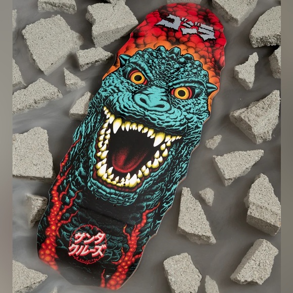 EXTREMELY RARE - Santa Cruz Godzilla Destroyer Skateboard Deck 11 x 32- IN HAND - Picture 2 of 4